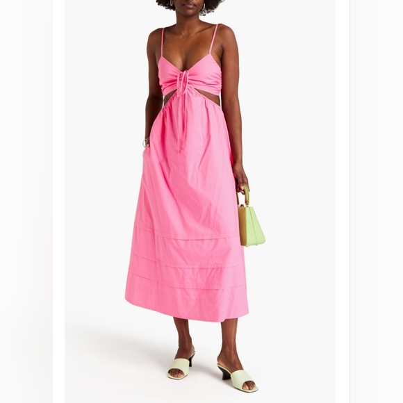 Nicholas Baylee Hot Pink Cotton Dress Sz 8 - Picture 2 of 6